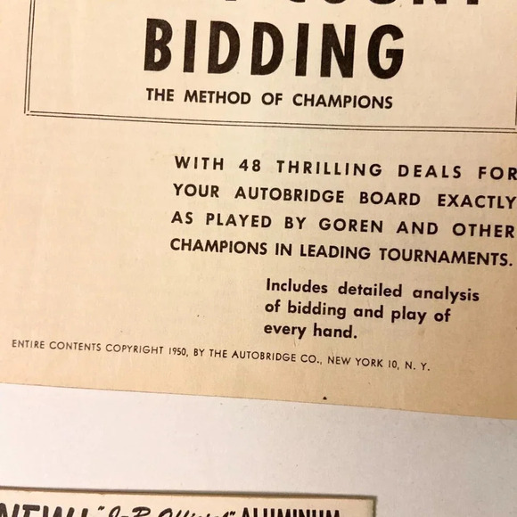 Vintage 1950 Autobridge Game Advanced Set  Charles H Goren - Picture 16 of 16